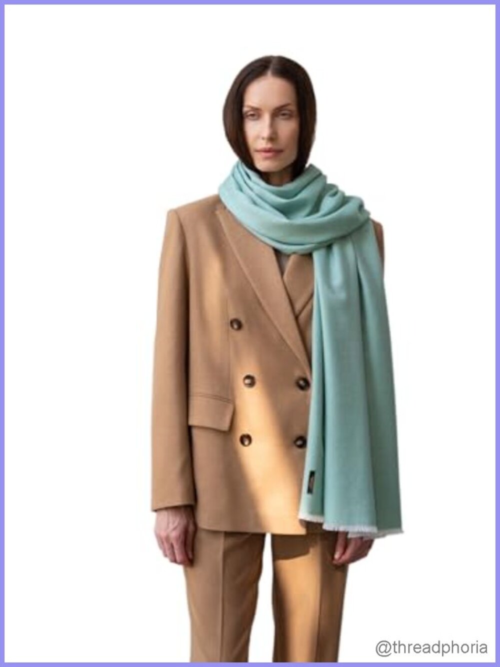 Luxury Italian Cashmere Silk Scarf Shawl Wrap Stole Super Soft Womens
